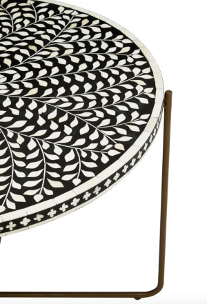 Lotus Mosaic Side Table