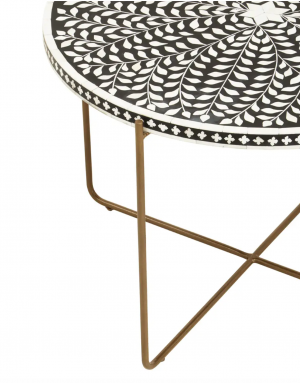 Lotus Mosaic Side Table