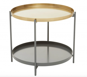 Maison Gold & Grey Side Table