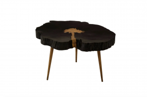 Yaverland Black & Gold Tree Coffee Table