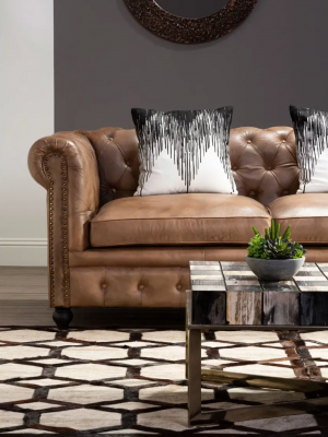 Fossil Checkered Coffee Table