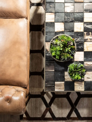 Fossil Checkered Coffee Table