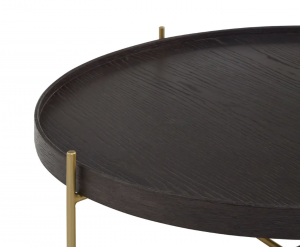 Ebony Oak Round Coffee Table