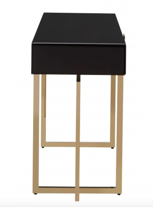 Verve High Gloss Black Console Table