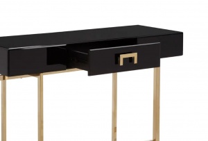 Verve High Gloss Black Console Table