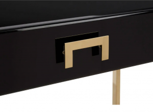 Verve High Gloss Black Console Table