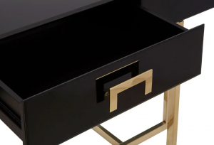 Verve High Gloss Black Console Table