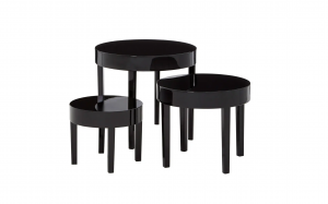 Mayfair Trilogy Black End Tables