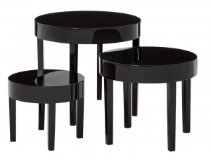 Mayfair Trilogy Black End Tables