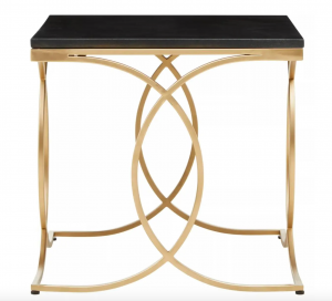 Jasmin Gold & Black Side Table