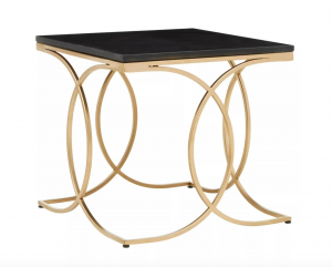 Jasmin Gold & Black Side Table