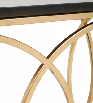 Jasmin Gold & Black Side Table