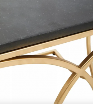 Jasmin Gold & Black Side Table