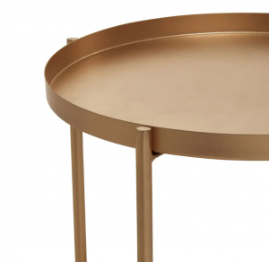 Mandolin Gold Side Table