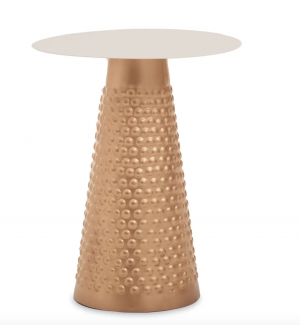 Copper Gold Cone Side Table