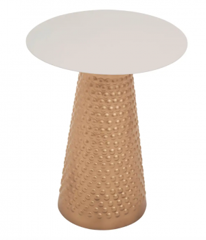 Copper Gold Cone Side Table