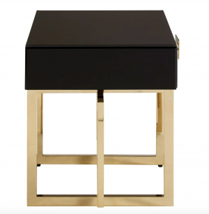 Verve High Gloss Black Side Table