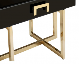 Verve High Gloss Black Side Table