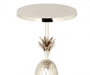 Pineapple Silver Side Table