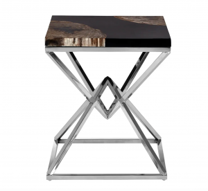 Petrified Square Side Table