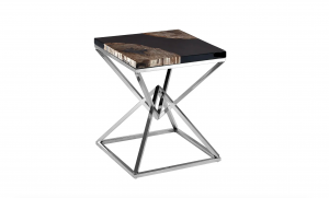 Petrified Square Side Table