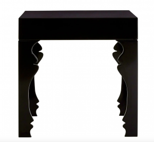 Louis Black Gloss Side Table