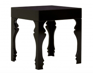 Louis Black Gloss Side Table