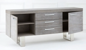 Chic Grey Elmwood Sideboard