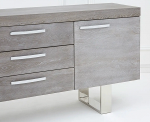 Chic Grey Elmwood Sideboard