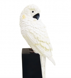 White Parrots Bookends