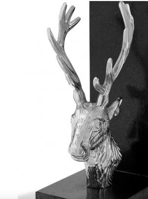 Silver Stag Bookends