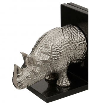 Mid-century Rhinoceros Bookends