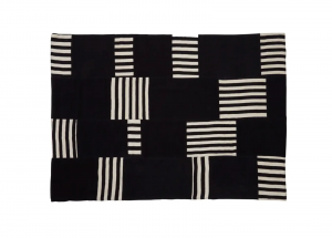 Piano Black & Ivory Rug