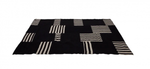 Piano Black & Ivory Rug