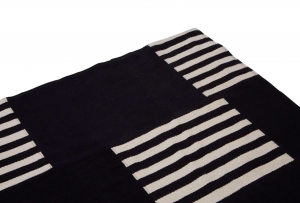 Piano Black & Ivory Rug