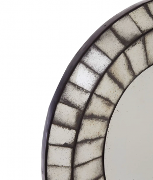 Vintage Mosaic Oval Mirror