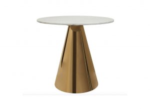 Cone Gold & Marble Bistro Table