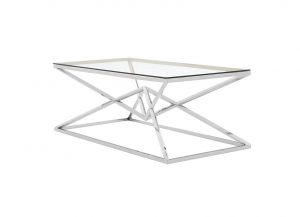 Alicante Silver & Glass Coffee Table