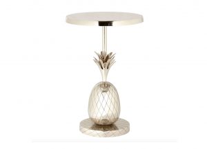 Pineapple Silver Side Table