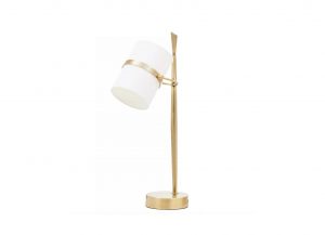 Luxe  Gold & White Table Lamp