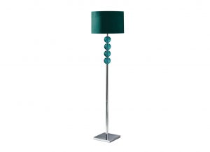 Teal Glass Balls Floor Lamp