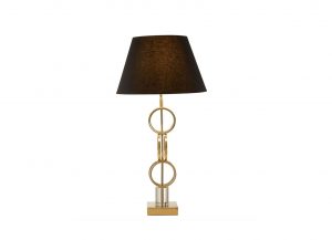 Tall Gold Rings Table Lamp