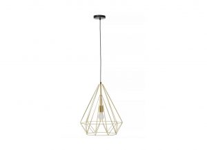 Gold Cage Pendant Light