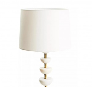 Venetian White Table Lamp