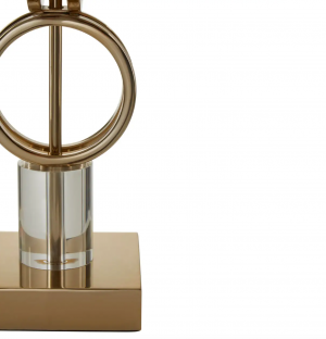 Tall Gold Rings Table Lamp