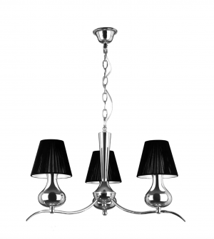 Nouveau Three Arm Chandelier