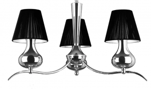 Nouveau Three Arm Chandelier