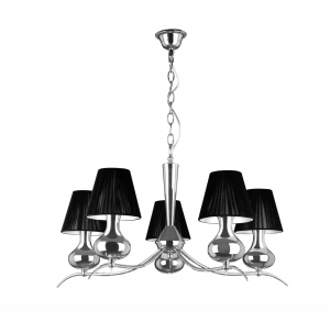 Nouveau Five Arm Chandelier