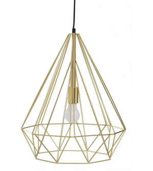 Gold Cage Pendant Light