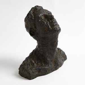 Bronze Sculpture Gazing Man